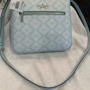 Kate Spade Light Blue Floral Crossbody Bag